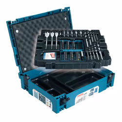 Description générale Ce coffret MAKPAC B-43044 de Makita est un ensemble complet de 66 pièces d'accessoires, idéal pour le tr ...