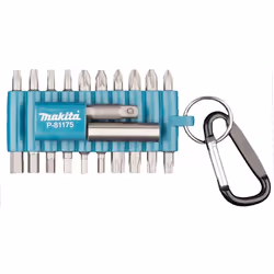 Makita P-81175, 22 pièce(s), Croix, Plat, Phillips, Cruciforme, Torx, PH1 / PH2 / PZ1 / PZ2 / T10 / T15 / T20 / T25 / T30 / T ...