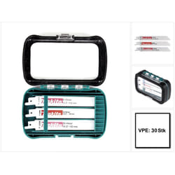 Makita Assortiment de 30 Lames de Scie récipros ( P-81290 ) Bi-Métal + Boîtier pratique