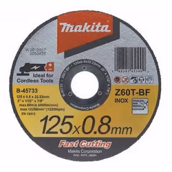 Disque abrasif Makita Z60T-BF; 125x0,8 mm