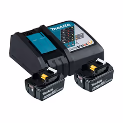 Makita 197570-9, Ensemble de batterie et de chargeur, Lithium-Ion (Li-Ion), 5 Ah, 18 V, Makita, Noir, Bleu