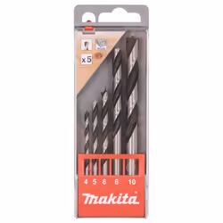 Jeu de forets à bois Makita D-57211; 4-10 mm; 5 unités