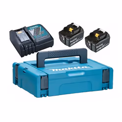 Batterie Makita 197624-2; 18 V; 2x5,0 Ah; Li-ion + Chargeur DC18RC + Valise