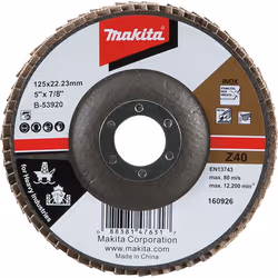Meule-éventail Makita B-53920; 125 mm; Z40