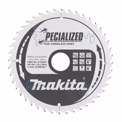 Lame de scie Makita SPECIALIZED; 190x1,45x30,0 mm; Z44; 23°