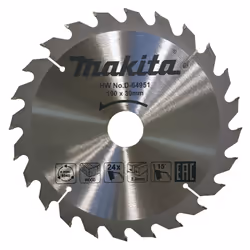 Lame de scie Makita; 190x2,2x30,0 mm; Z24; 15°