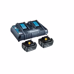 Makita 199482-2, Ensemble de batterie et de chargeur, Lithium-Ion (Li-Ion), 5 Ah, 18 V, Makita, 2 pièce(s)