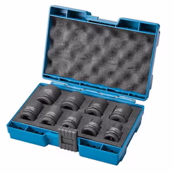 Description générale Le coffret de 9 douilles Makita B-66232 est conçu pour les boulonneuses à choc avec un emmanchement de 1 ...