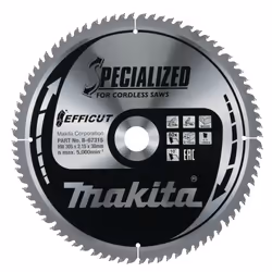 Makita B-67315, Bois, 30,5 cm, 3 cm, 2,15 mm, 5000 tr/min, 1 pièce(s)