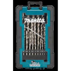 Jeu de forets en métal Makita D-67555 HSS-G; 1-13 mm; 25 unités