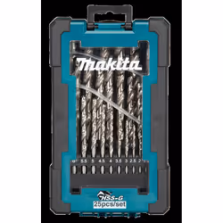 Jeu de forets en métal Makita D-67555 HSS-G; 1-13 mm; 25 unités