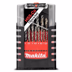 Jeu de forets en métal Makita D-67561 HSS-Co; 1-10 mm; 19 unités