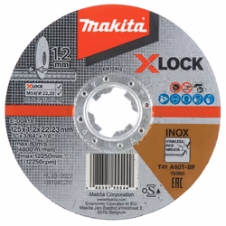 Makita E-00418, Disque de coupe, Moyeu plat, Acier inoxydable, Makita, 2,22 cm, 12,5 cm