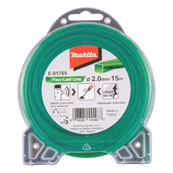 Makita E-01769, Fil de débroussailleuse, Vert, 15 m, 1 pièce(s), 15000 mm, 2 mm