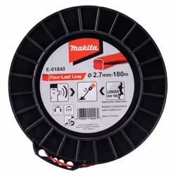Makita E-01840, Fil de débroussailleuse, Rouge, 180 m, 1 pièce(s)
