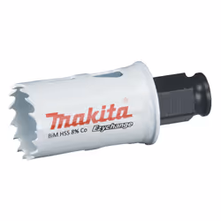 Makita E-03729, Unique, Perceuse, Acier, Aluminium, Plastique, Bois, Acier inoxydable, Blanc, Bimétal, 4,4 cm
