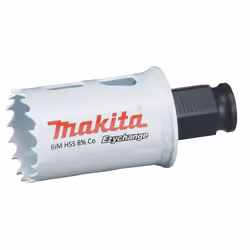 Makita E-03735, Unique, Perceuse, Acier, Aluminium, Plastique, Bois, Acier inoxydable, Blanc, Bimétal, 4,4 cm