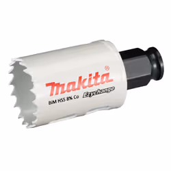 Makita E-03741, Unique, Perceuse, Acier, Aluminium, Plastique, Bois, Acier inoxydable, Blanc, Bimétal, 4,4 cm