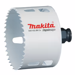 Makita E-03931, Unique, Perceuse, Acier, Aluminium, Plastique, Bois, Acier inoxydable, Blanc, Bimétal, 4,4 cm