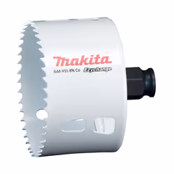 Makita E-03947, Unique, Perceuse, Acier, Aluminium, Plastique, Bois, Acier inoxydable, Blanc, Bimétal, 4,4 cm