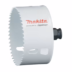Makita E-03975, Unique, Perceuse, Acier, Aluminium, Plastique, Bois, Acier inoxydable, Blanc, Bimétal, 4,4 cm