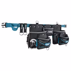 Makita E-05169, Ceinture d'outils, Noir, Bleu, 5 pochettes, 71 cm, 122 cm, Boucle à encliqueter