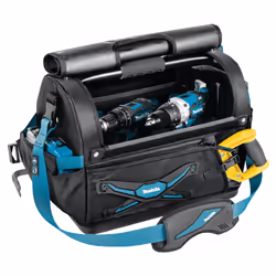 Makita Werkzeugkoffer E-05446 Noir, Bleu Plastique, Polyester, Acier