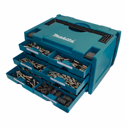 Makita MAKSTOR 3.6 Boîte pour petites pièces Noir, Bleu