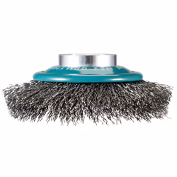 Makita D-73449, Brosse de ponçage, Acier au carbone, 12500 tr/min, Multicolore, Rond, 10 cm