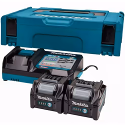 Batterie Li-ion XGT 40 V Max avec une capacité de réservoir de 2,5 Ah. La batterie est équipée d'un indicateur LED qui indiqu ...