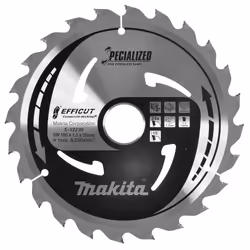 Makita E-12239, Plastique, Bois, 18,5 cm, 2 cm, 8250 tr/min, 1,5 mm, Makita
