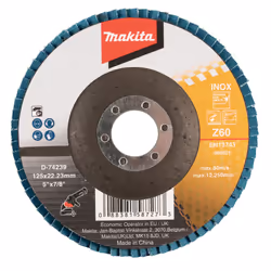 Meule-éventail Makita D-74239; 125x22,3 mm; Z60