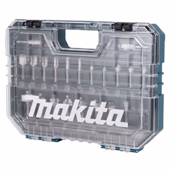 Makita D-74778, Kit de fraiseuses, 8 mm, Métallique, 250 mm, 345 mm