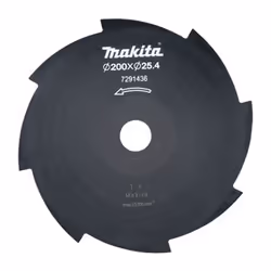 Makita 191Y44-2, Lame de débroussailleuse, Noir, Acier inoxydable, DUR194, 1 pièce(s), 20 cm