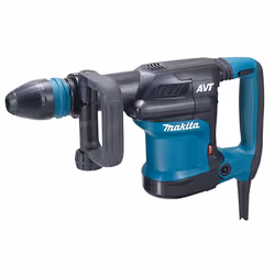 Makita HM0871C, Noir, Bleu, 8,1 J, 8 m/s², 1100 W, 466 mm, 116 mm