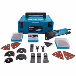 Makita TM3010CX2J, Découpe, Polissage, Dégustation, Polissage, Sciage, Décapage, Noir, Bleu, 6000 OPM, 20000 OPM, 1,6°, Secte ...