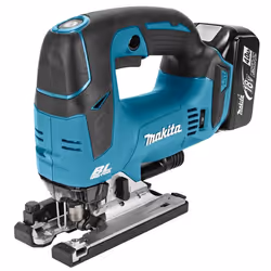Makita DJV182RMJ, Noir, Bleu, -45 - 45°, Aluminium, Surcharge, 13,5 cm, 2 cm