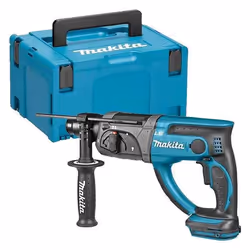 Makita DHR202ZJ, Noir, Bleu, Argent, 2 cm, 1100 tr/min, 1,9 J, 4000 bpm, 1,3 cm