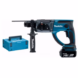 Makita DHR202RMJ, Noir, Bleu, 2 cm, 1200 tr/min, 2 J, 4000 bpm, 1,3 cm