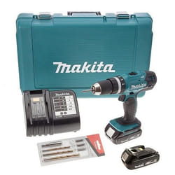 Makita DHP453SYE perceuse 1,7 kg Noir, Bleu