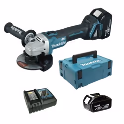 Meuleuse d'angle Makita DGA504RTJ; 18 V; 2x5,0 Ah accu.