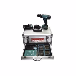 Makita Perceuse 144V Litio 13Ah coffret en aluminium HP347DWEX1