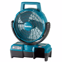 Makita CF001GZ, Ventilateur à lame domestique, Noir, Bleu, Sol, 23,5 cm, 8,2 m³/h, 90°
