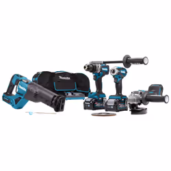 Makita DK0126G401, Cordless reciprocating saw, Cordless angle grinder, Visseuse sans fil, Tournevis sans fil, 1/4", 3700 tr/m ...