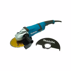 Meuleuse d'angle 230mm 2400W GA9030KDX2 Makita Polyvalente, avec son disque diamant et ses deux carters : pour le tronçonnage ...