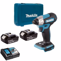 Visseuse à chocs sans fil nouvelle génération ultra compacte - Makita DTD157RTJÉquipée d'un emmanchement 1/4'' hexagonal à dé ...