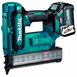 Cloueur finette 18GA 40V + Makpac + 2 batteries 2.0 Ah BL4020 MAKITA - FN001GA201 - Accepte 6 longueurs différentes de clous  ...