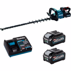 Taille-haie M 75 cm 40V max XGT - MAKITA - 2 batteries 40v 4.0Ah - chargeur - UH007GM201 - La batterie Li-Ion 40Vmax XGT et l ...