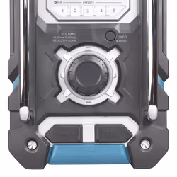 Makita DMR108N Radio portable Numérique Noir, Bleu - Vue supplémentaire 18