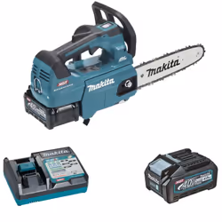 Tronçonneuse 40V max 25 cm - MAKITA - avec 2 batt.BL4040 + chargeur - UC002GM202 - Fonction de mise hors tension automatique  ...